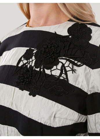 Комбінована сукня у чорно-білу смужку - ua42 / eu36 Iren Klairie