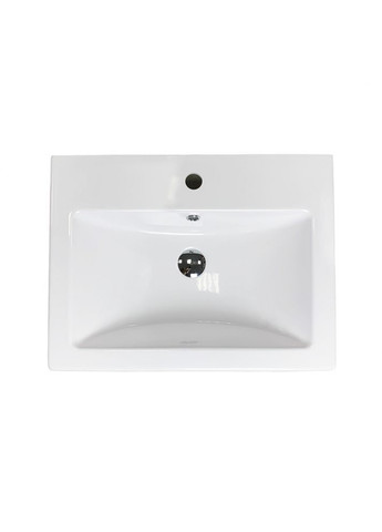 Умивальник зі штучного каменю 495х390мм, з отвором для змішувача/переливу, CERS Білий (35870495390) Adamant (373006134)