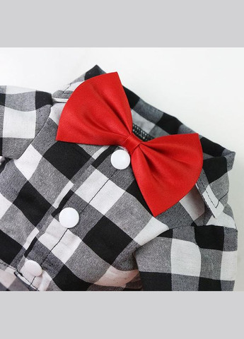 Рубашка для котов и кошек Pet Style "Бабочка" Чернобелая XS No Brand - (323237599)