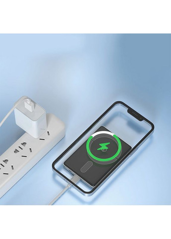 Портативное зарядное устройство (Повербанк) A381 Magnetic Wireless 5000mAh (Type-C/20W)- синий Aspor (368560939)