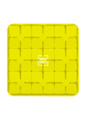 Килимок для пошуку корму WAUDOG Silicone, 205х205х17 мм, жовтий No Brand (363200694)