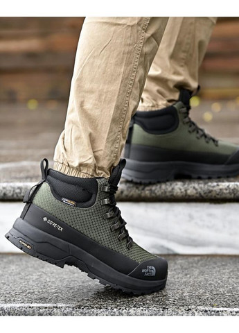 Стильні чоловічі черевики The North Face зимові Gore-Tex олива No Brand (363222681)