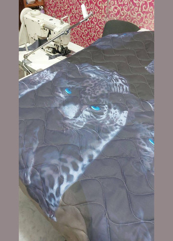 Летнее цветное одеяло Стегано Евро 200х215 Графит (П4Кlito-kovdra-001/14-03) No Brand (306633929)