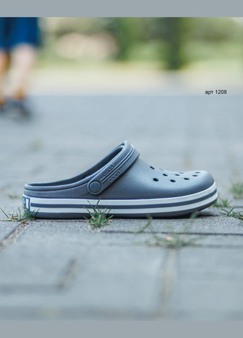 Кроксы мужские Roks Grey No Brand Crocs (336394702)