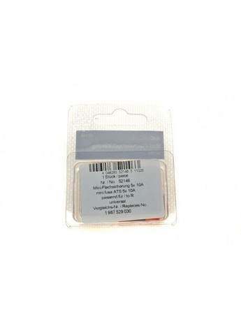 Предохранитель 10А (мини, с плоскими контактами) (5 шт) 52146 (opt-om) AIC (347161502)