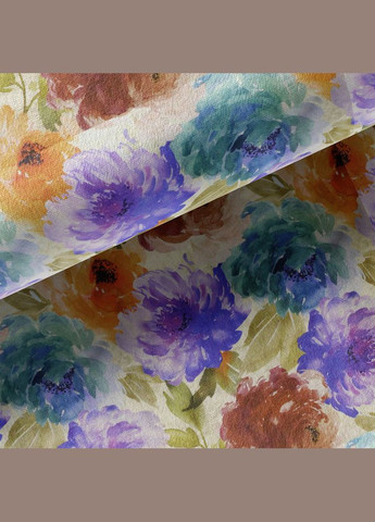 Ткань портьерная с рисунком Акварель V-11A фиолет. No Brand (321991371)