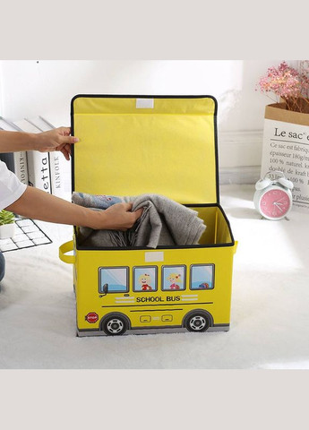 Ящик для зберігання іграшок R88098 Автобус Жовтий Fun Game (327216565)