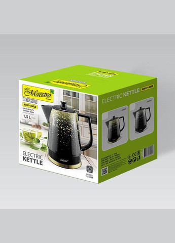 Електрочайник керамічний 1.5 л (MR-074-GOLD) Maestro (328601444)