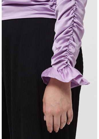 Фиолетовая атласная блуза H&M