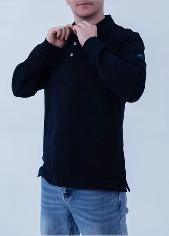 Темно-синяя футболка-поло мужское с длинным рукавом paul&shark для мужчин Paul & Shark