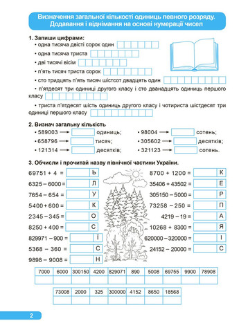 Практикум. НУШ. Добавление и вычитание 4 класс Торсінг (317042620)