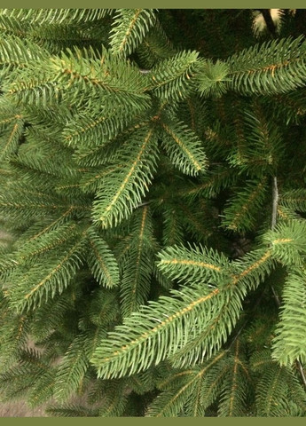 Штучна комбінована ялинка YalynkyWorld литі голки та плівка ПВХ Санта-Преміум 210 см Kvazar (312015712)