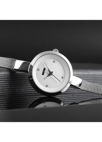 Часы кварцевые женские серебристые с нержавеющей сталью для повседневного ношения классические ProDobro (367264350)