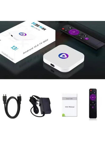 Смарт ТВ приставка H96Max M1 Android 13 4/64 Smart TV Box Настроена H96 (329431703)