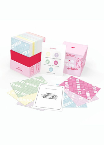 Игра настольная Между нами Девочками MemoGames 0010MG на украинском языке Memo Games (306435445)