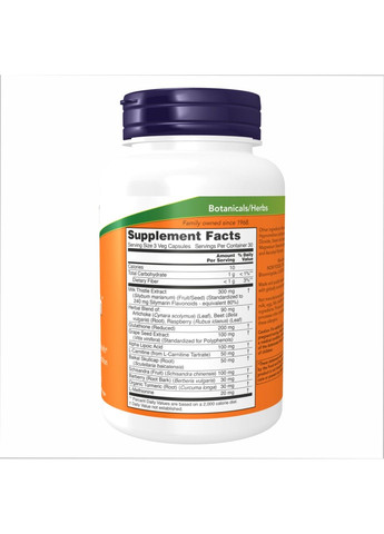 Liver Refresh, 180 рослинних капсул Now Foods (347601010)