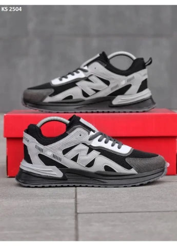 КРОСІВКИ ЖІНОЧІ NEW BALANCE RUNNING BLACK GRAY НЬЮ БЕЛАНС No Brand чорні демісезони (369393354)