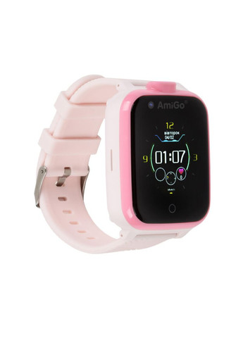 Детские смартчасы с видеозвонком GO006 GPS 4G WIFI VIDEOCALL Pink Розовые Amigo (279827178)