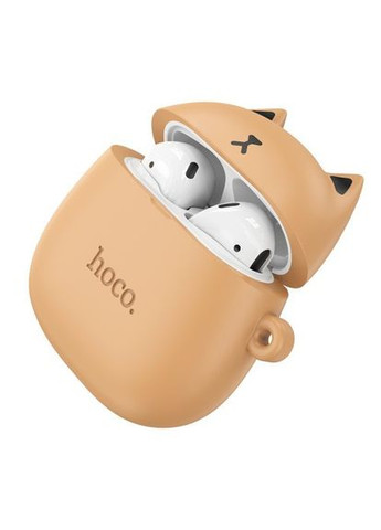 Наушники беспроводные EW45 True ws stereo headset TWS Caramel Cat Hoco (370613020)