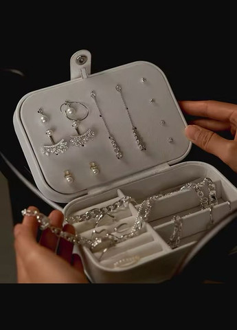 Скринька для прикрас Органайзер для ювелірних виробів Молочний No Brand (331769642)