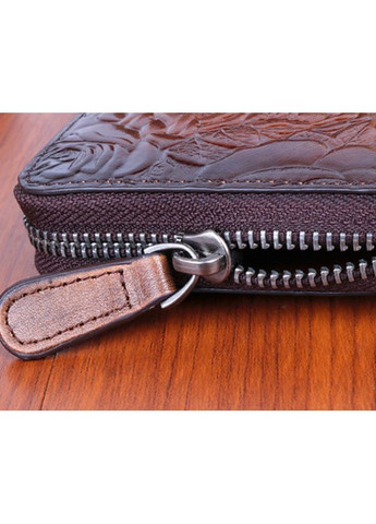 Женский кожаный клатч-кошелек из натуральной кожи коричневыйный и модный для документов и мелочи ProDobro (363221957)