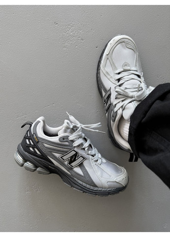 Серые демисезонные кроссовки мужские new balance 1906r cordura grey white black | нью беланс 1906r серые No Brand