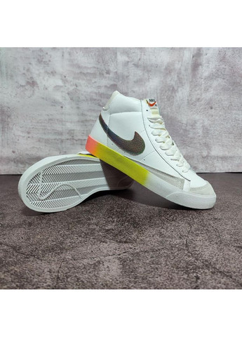 КРОССОВКИ ЖЕНСКИЕ NIKE BLAZER MID 77 MULTICOLOR НАЙК БЛЕЙЗЕР No Brand белые демисезоны (368867402)