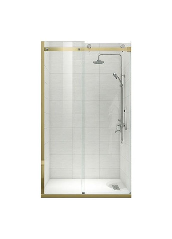 Двері в нішу SR SD01-120x200-TR-12 прозоре скло Easy Clean 8мм, матове золото (KR5377) KOER (325478075)