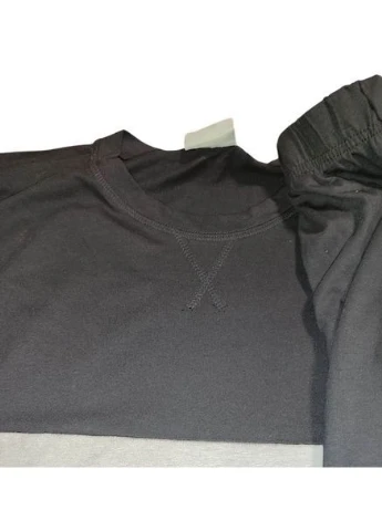 Мужская пижама с длинным рукавом nightwear, размер xxl, черно-оливковый No Brand (363819631)