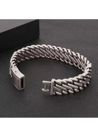 Масивний чоловічий браслет з нержавіючої медичної сталі 16мм 22см BS-316 No Brand (351503769)