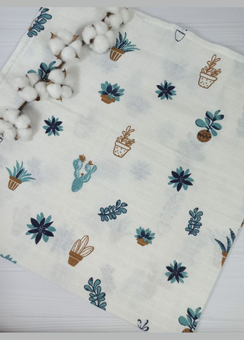 Набір в коляску з непромокаючим простирадлом з мусліновим пледом a.l.babybox Панда індіанець Синій No Brand (315488096)