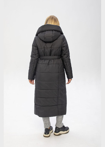 Чорне зимнє Пальто Агата (01191b-brown44) MioRichi