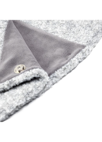 Капор-капюшон женский шерсть с полиэстером серый BARBARA LuckyLOOK 347-007 (322789843)