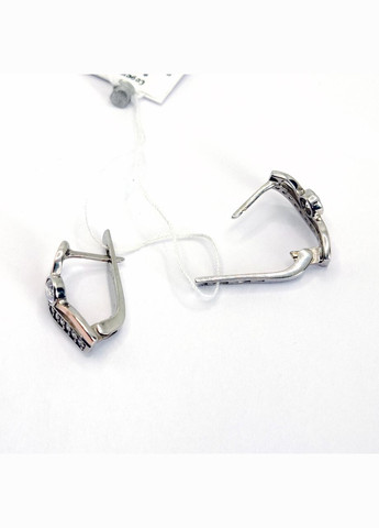 Серьги золотая накладка серебро 925° 4,04г. родий () Svitozar 845С (322073861)