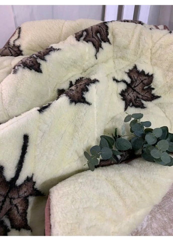 Ковдра відкрите овеча шерсть з 2-х сторін Клен Двоспальне 175х210 55230 Moda (335583454)