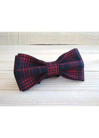 Галстук-бабочка синего цвета с красными полосами Major Style (366036918)