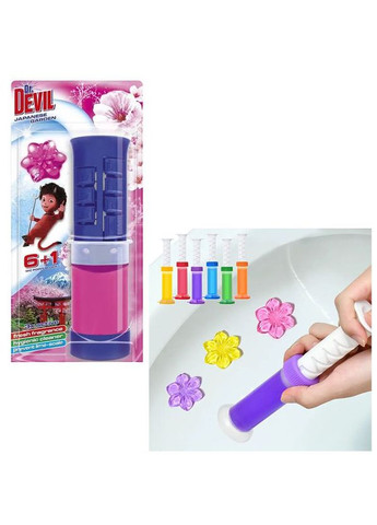 Туалетний точковий блок для унітазу Японський Сад, 75 мл Dr.Devil 8595025831125 (331790237)