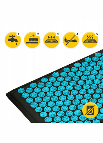 Коврик акупунктурный с подушкой Eco Mat XL Аппликатор Кузнецова Black/Blue () 4FIZJO P-5907739317452 (275654000)