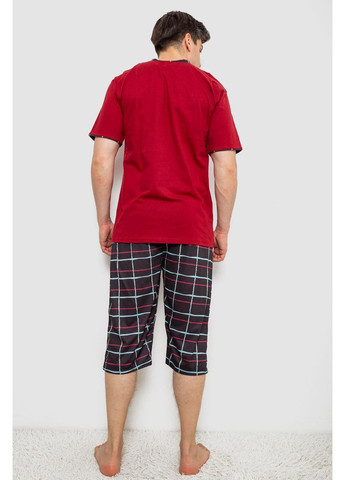 Піжама чоловіча з принтом, колір бордовий, 243R2006 Sude (348360694)