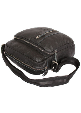 Мужская кожаная сумка 300123 черная No Brand (370848466)