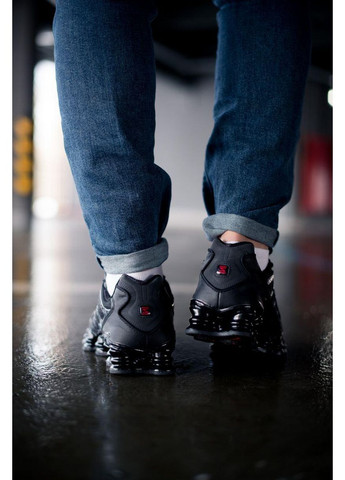 Чорні Осінні кросівки чоловічі nike shox tl black 1 найк шокс тл No Brand