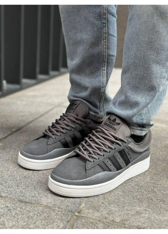 КРОСІВКИ ЖІНОЧІ ADIDAS CAMPUS BAD BUNNY GRAY АДІДАС КАМПУС No Brand чорні демісезони (367172687)
