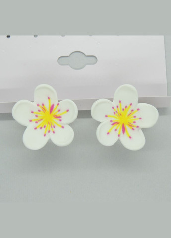 Сережки кліпси для вух без пробивання вуха "Квіткове Натхнення" квітка сакури Liresmina Jewelry (289717538)