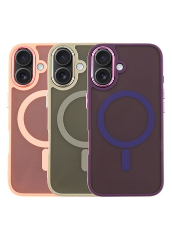 Чехол TPU+PC Space Magnetic Color with Magsafe для iPhone 16 Plus Цвет Purple No Brand Apple iPhone 16 Plus 2024 (336151234)