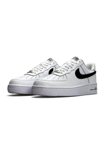 Кроссовки женские Nike No Brand Air Force 1 W White Black белые демисезоны (361020341)