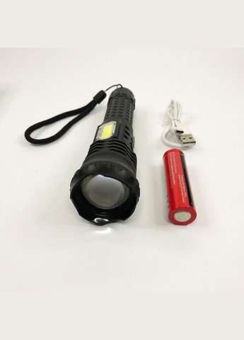 Фонарь ручной тактический аккумуляторный мощный светодиодный BL-A95-P50+COB, UE-924 Походный фонарик Police (352769377)