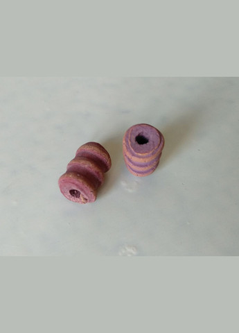 Керамические бусины ручной работы "Магические Завитки №2" (бордовые) 2шт. Коти&Ангели (301533080)