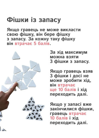 Настільна гра «Тріоміно» для 2-4 гравців у кейсі трикутне доміно No Brand (364502582)
