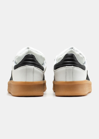 Белые демисезонные кроссовки мужские и женские adidas samba xlg white | адидас самба белые No Brand