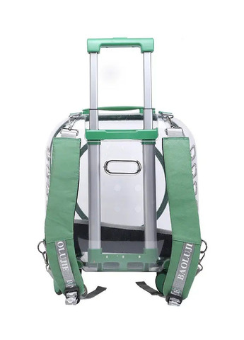 Візок з телескопічною ручкою на колесах 4 штуки для тварин котів собак вагою до 6 кг 40х40х22 см (481206-Prob) Зелениа Unbranded (356671728)